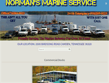 Tablet Screenshot of normansmarineservice.com